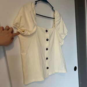 Cream Madewell top